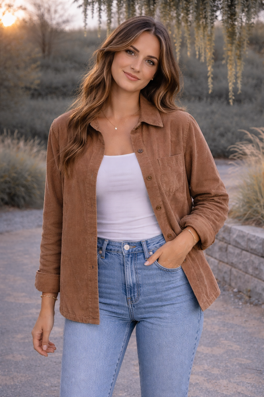 Mocha Button-Up Shacket