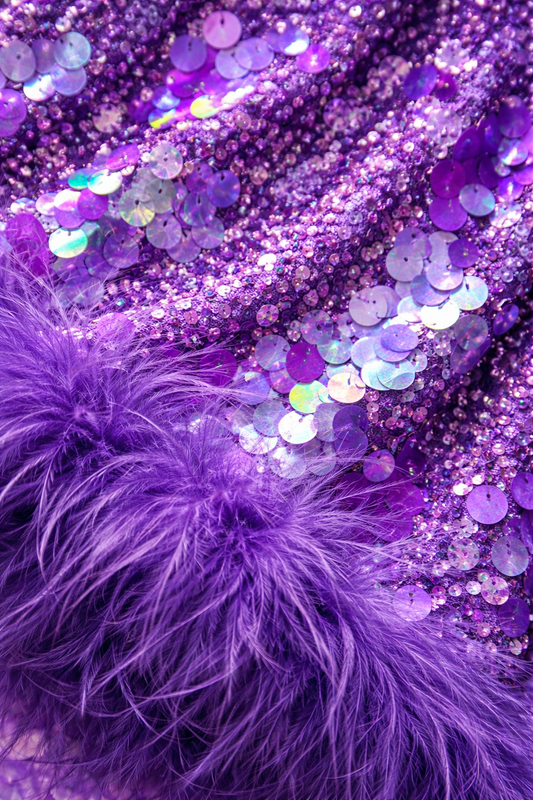 Violet Sequin Two-Piece Set